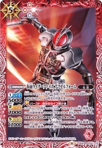 画像1: (2020/6)仮面ライダーファイズアクセルフォーム(CB12収録)【M】{CB06-005}《赤》 (1)